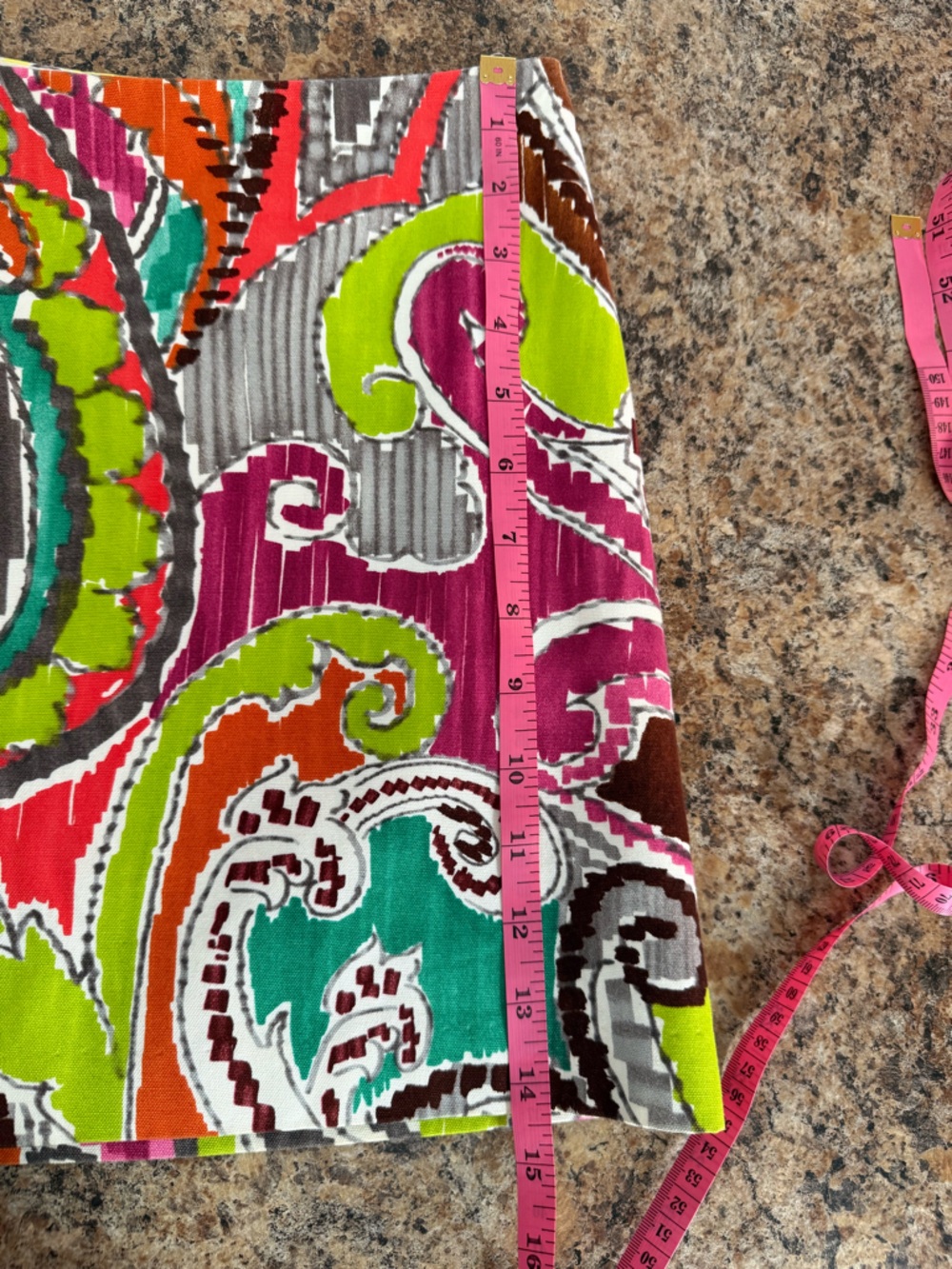Milly of New York Vintage Retro Multicolor Paisley Cotton Mini Skirt Size 4 - Picture 10 of 10